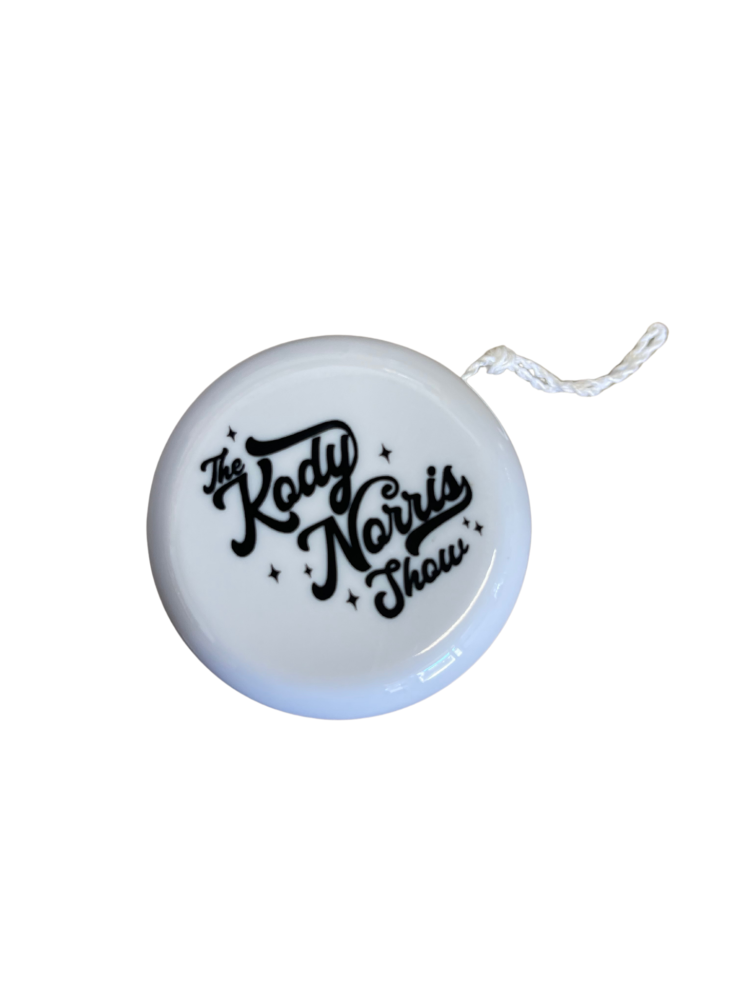 The Kody Norris Show first ever Yo-Yo. White with black logo.