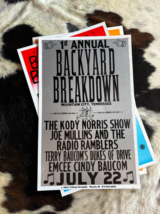 1st Annual Backyard Breakdown Poster
