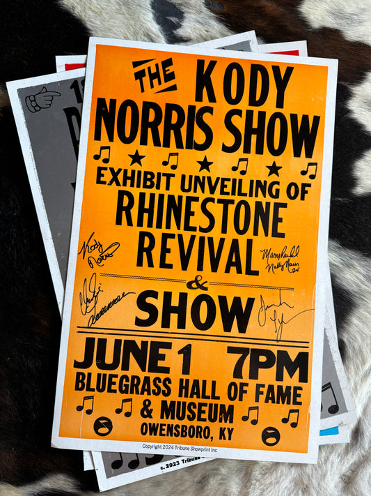 Rhinestone Revival Exhibit Unveiling Poster