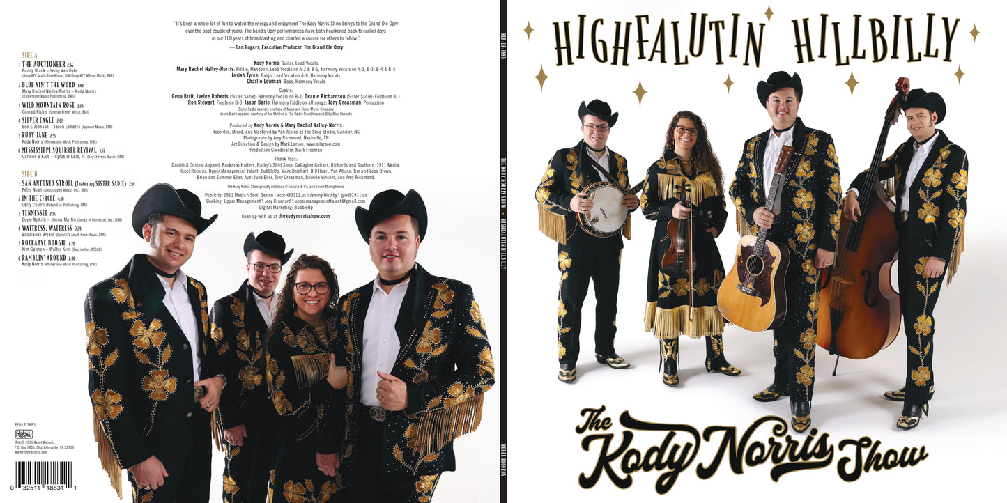 (Pre-Order) HIGHFALUTIN HILLBILLY "LIMITED EDITION GOLD VINYL RECORD"