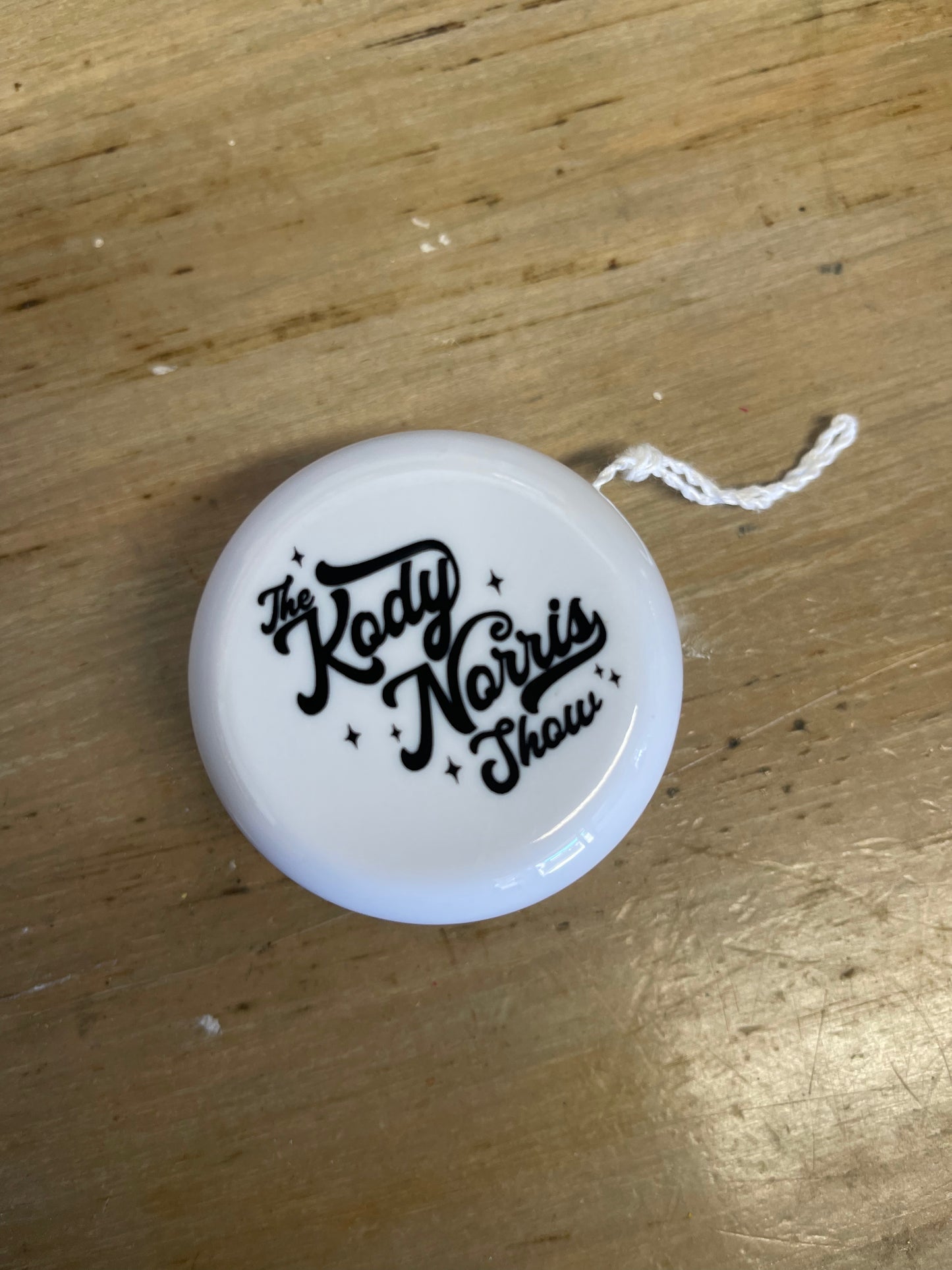 The Kody Norris Show first ever Yo-Yo. White with black logo.