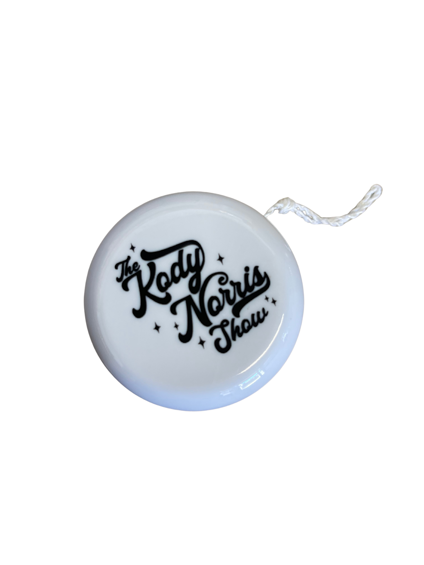 The Kody Norris Show first ever Yo-Yo.  White with black logo.