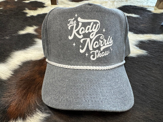 Vintage Grey Cap with White Rope