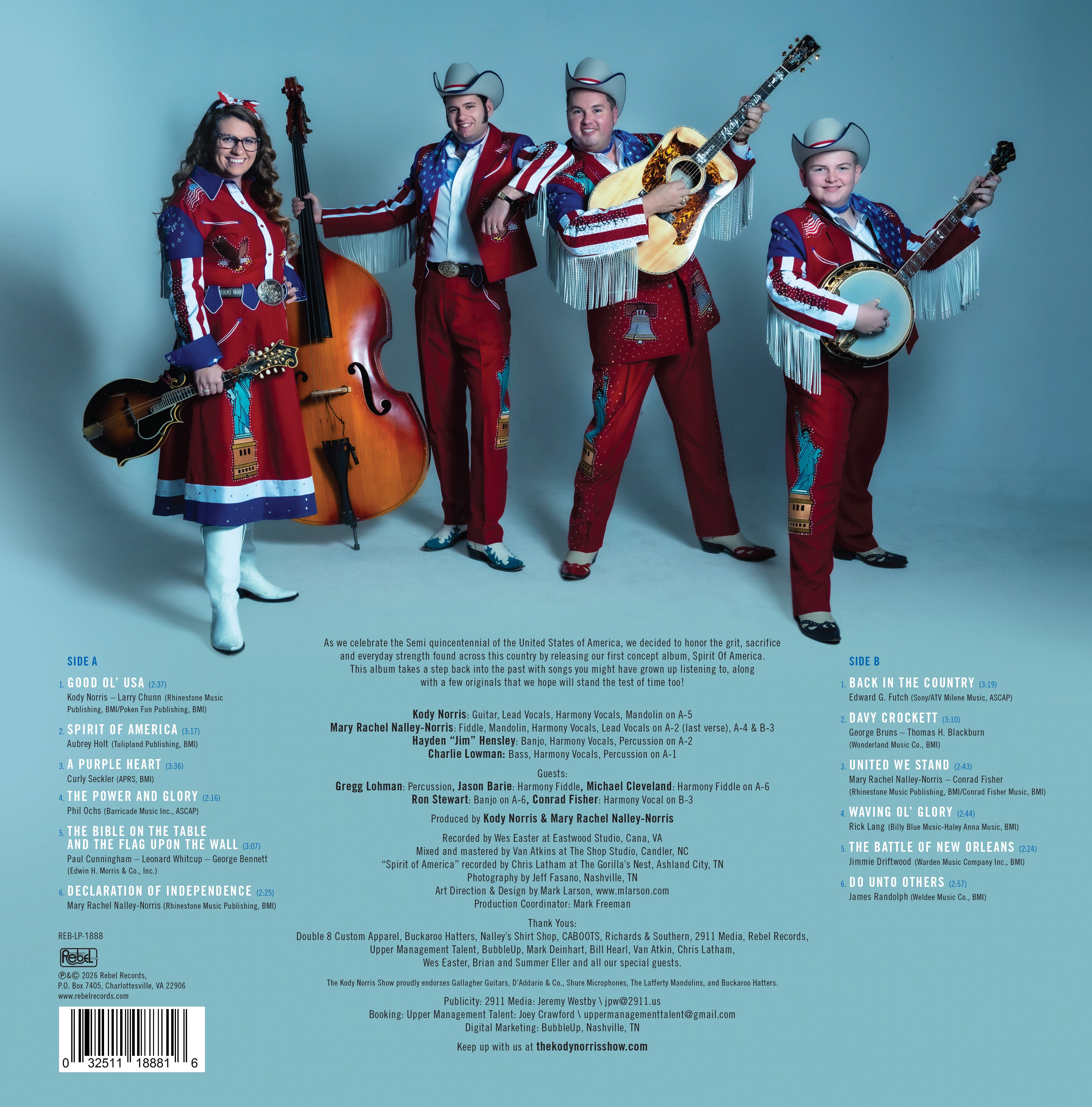 Spirit of America LP (Red Vinyl) – The Kody Norris Show