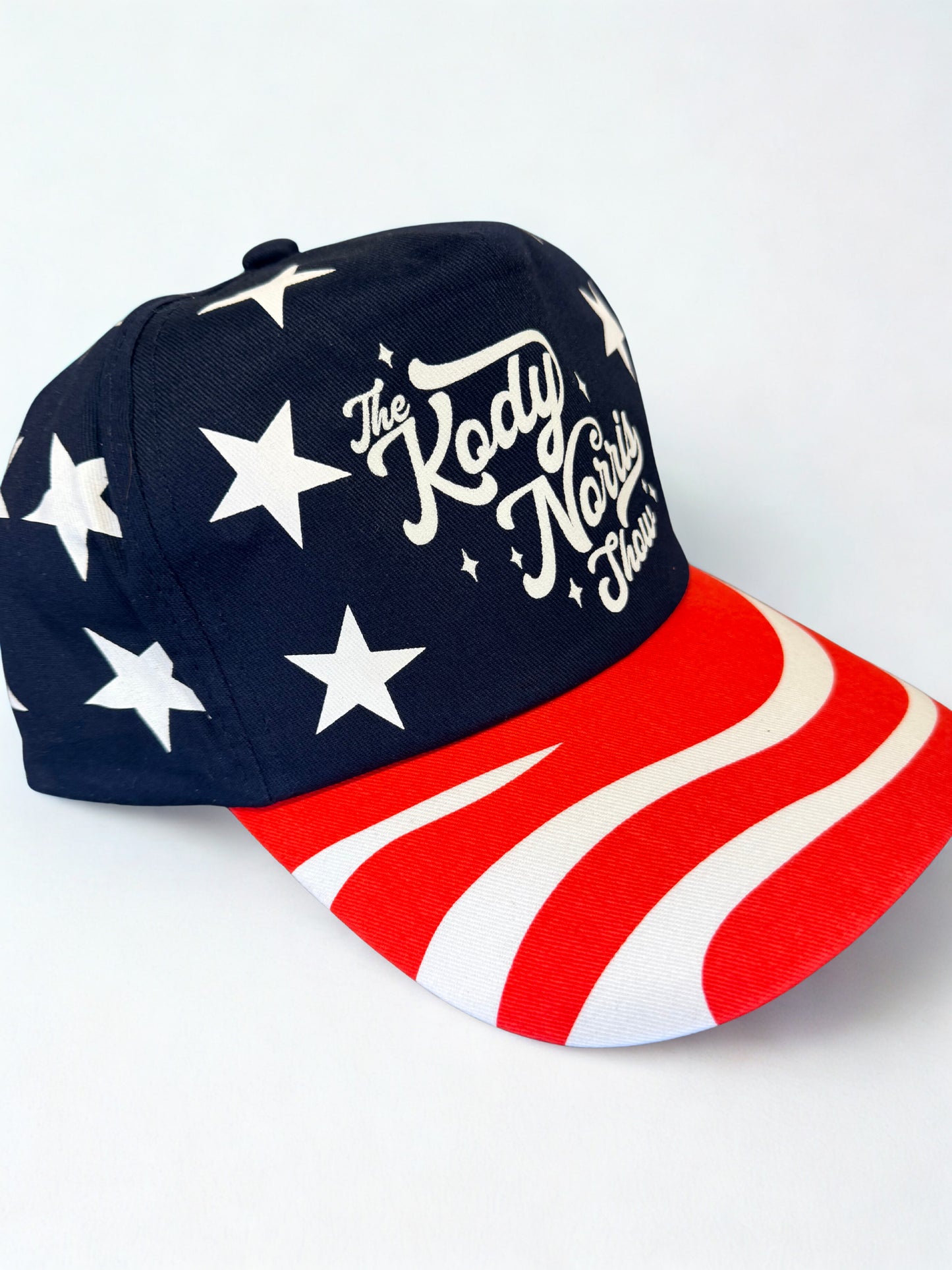 Stars and Stripes Hat with White logo