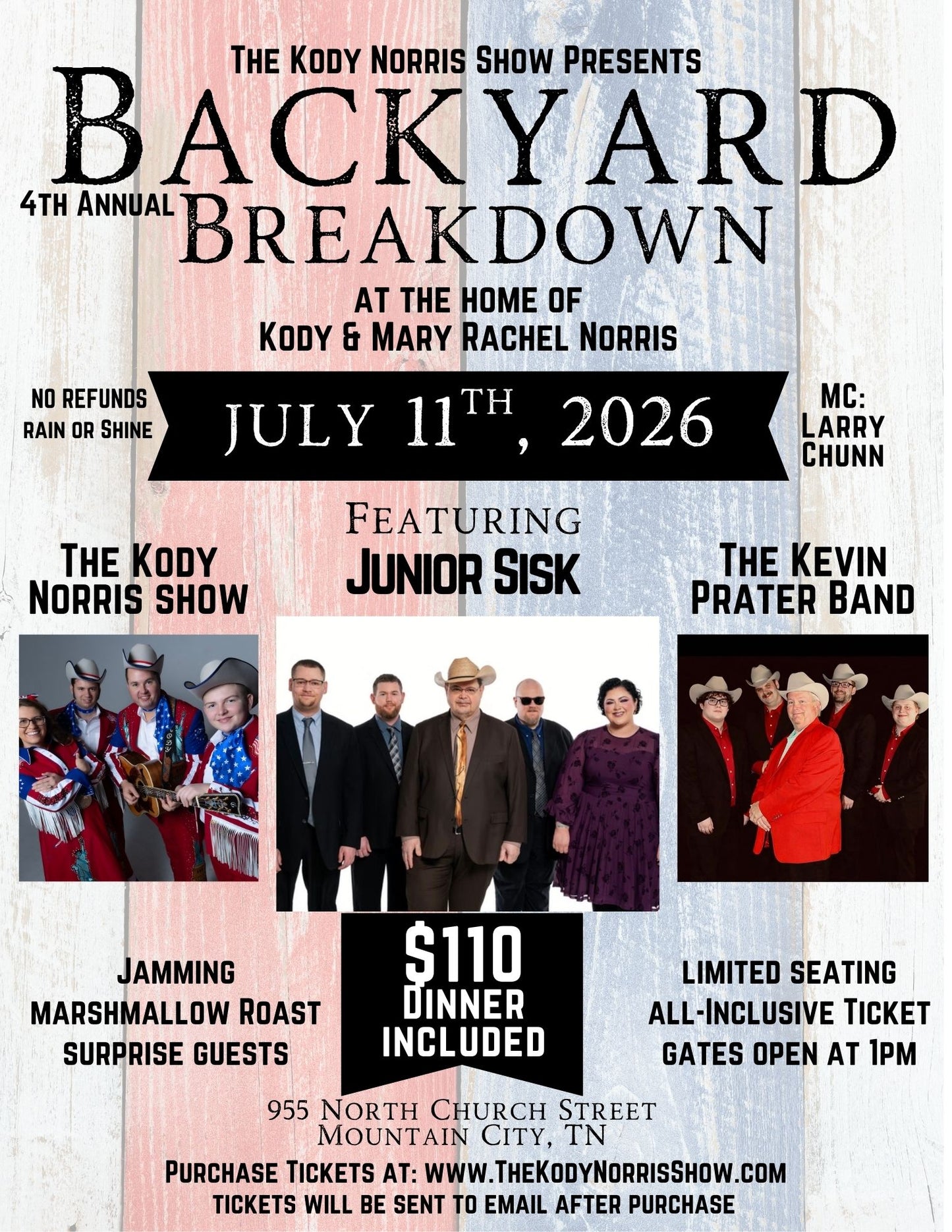 The Kody Norris Show presents 4th Annual BACKYARD BREAKDOWN